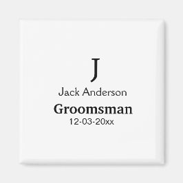 Imán SIMPLE MINIMAL añade tu nombre regalo personalizad