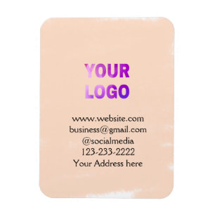 Imán simple mínimo añadir su logotipo/diseño aquí texto