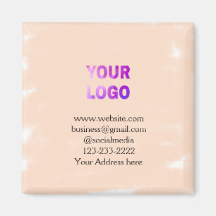 Imán simple mínimo añadir su logotipo/diseño aquí texto