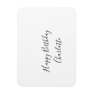 Imán SIMPLE MÍNIMO.CUTIE AGREGAR NOMBRE BEBÉ feliz cump