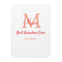 simple mínimo mejor Abuela nunca texto de monogram