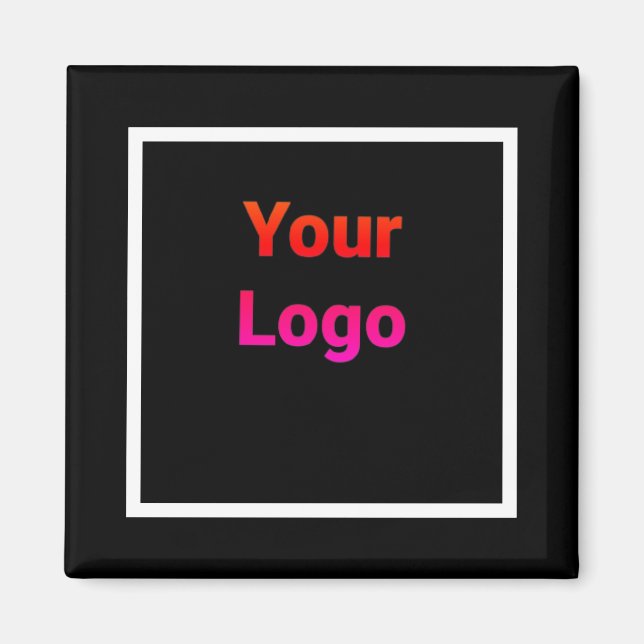 Imán simple mínimo personalizado acuarela añadir sitio  (Frente)