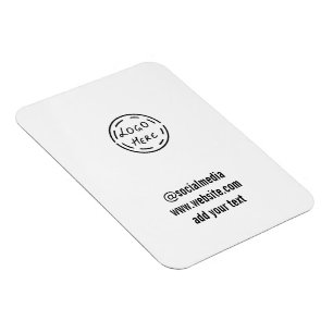 Imán simple mínimo personalizado acuarela añadir sitio 