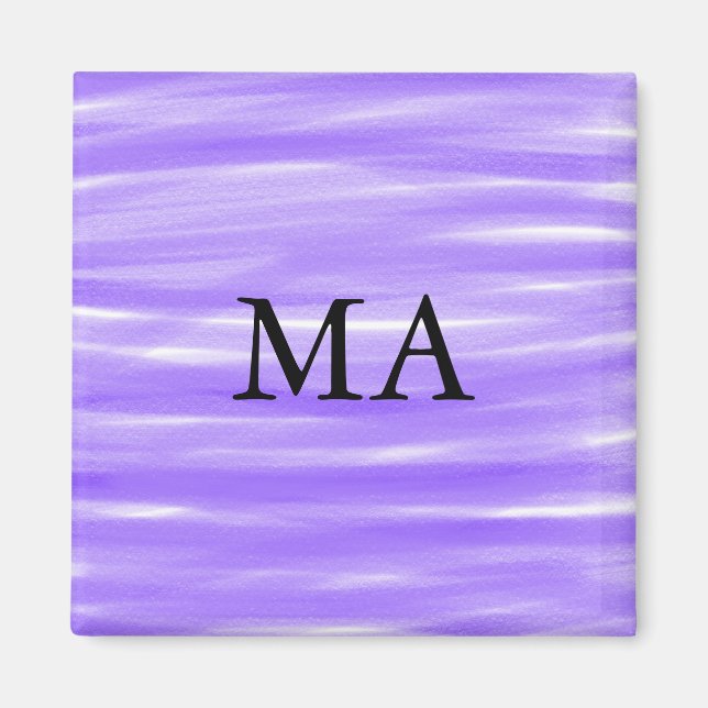 Imán Simple monograma agregar su nombre letra hombre mi (Frente)