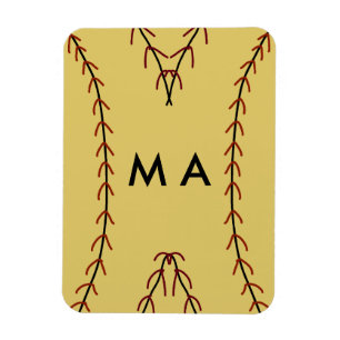 Imán Simple monograma agregar tu nombre letra hombre mi