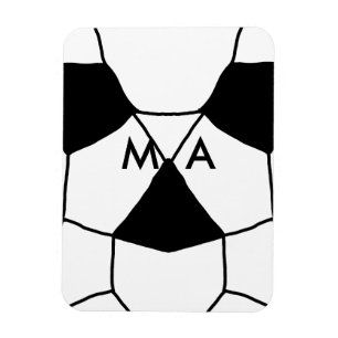 Imán Simple monograma añade tu nombre letra hombre mini