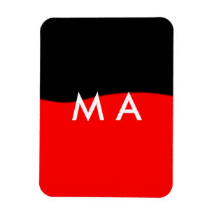 Imán Simple monograma añade tu nombre letra hombre mini