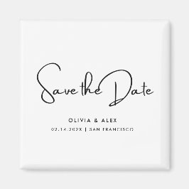 Imán Simple Save The Date 