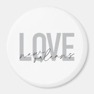 Imán Simple, urbano, moderno diseño fresco Love New Orl