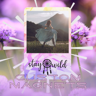 Imán Simple y colorido Boho Dreamcatcher Photo Magnet