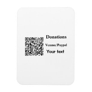Imán Simple y mínimo añadir donaciones de código de bar