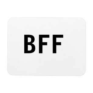 Imán Simple y mínimo BFF mejores amigos nombre persona