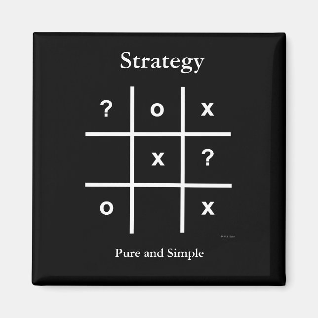 Imán simple y puro de estrategia (Frente)