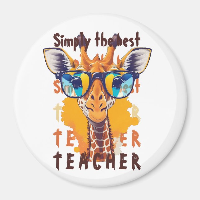 Imán Simplemente el mejor PROFESOR (Frente)