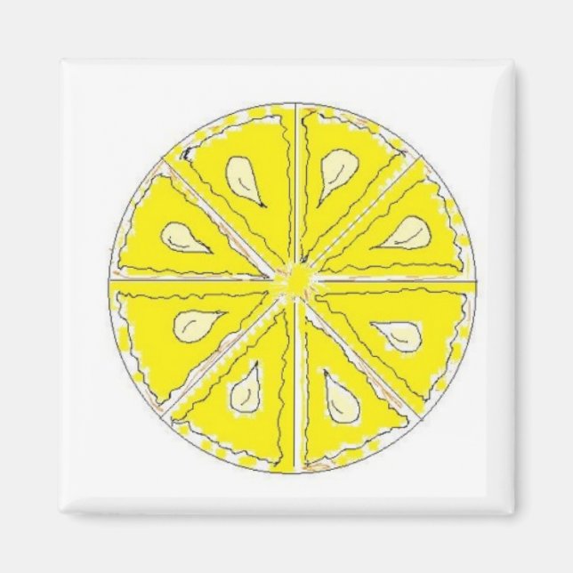 Imán Simplemente limón (Frente)