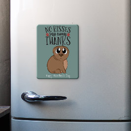 Imán Sin besos...sólo trata a Valentine de la nevera de