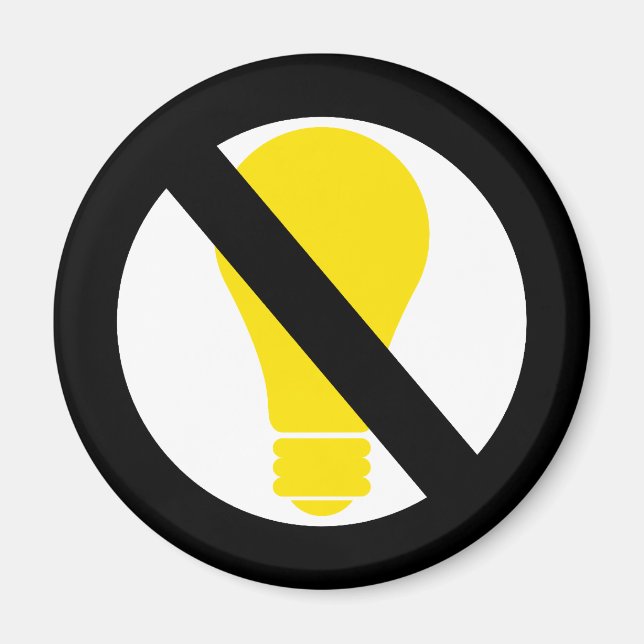 Imán sin bombillas incandescentes (Frente)