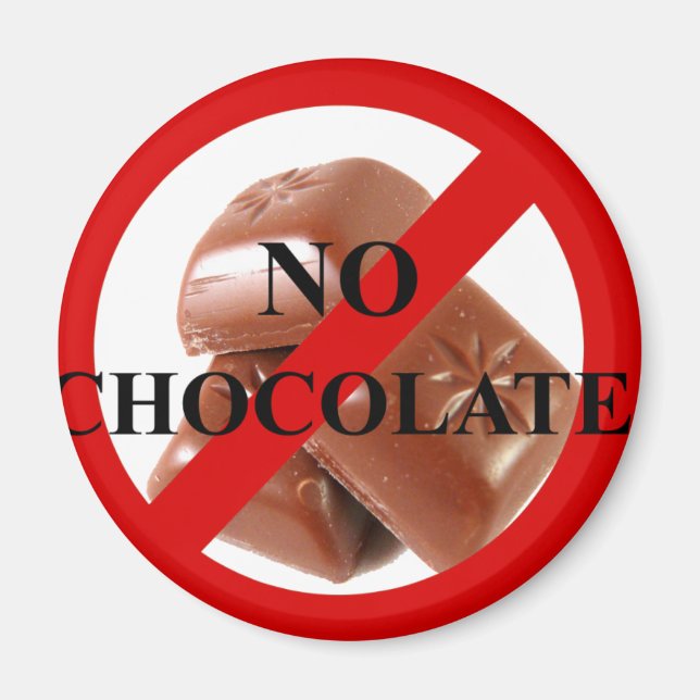 Imán Sin chocolate (Frente)