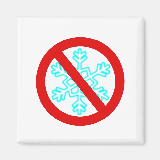 Imán Sin copo de nieve (Frente)