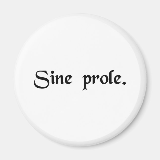 Imán Sin descendencia. (Frente)