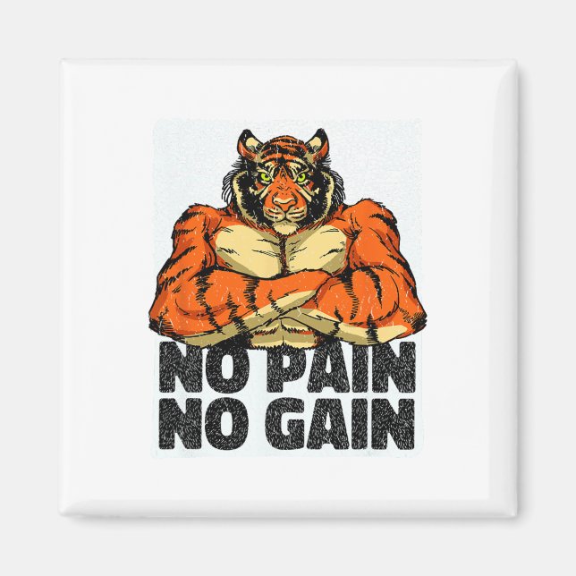 Imán Sin Dolor Sin Ganancia Gimnasio De Tigre (Frente)