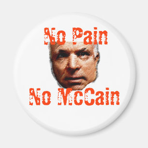 Imán Sin dolor, sin McCain