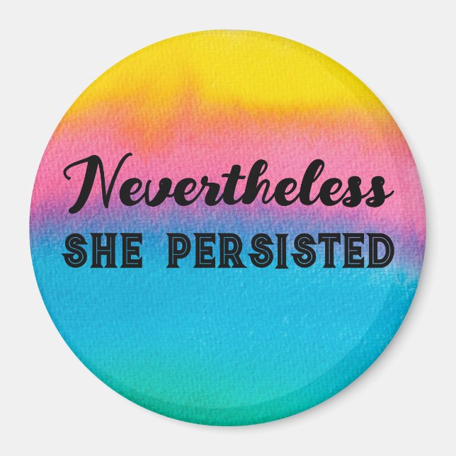 Imán Sin Embargo, Persistió El Arcoiris Acuarela (Frente)