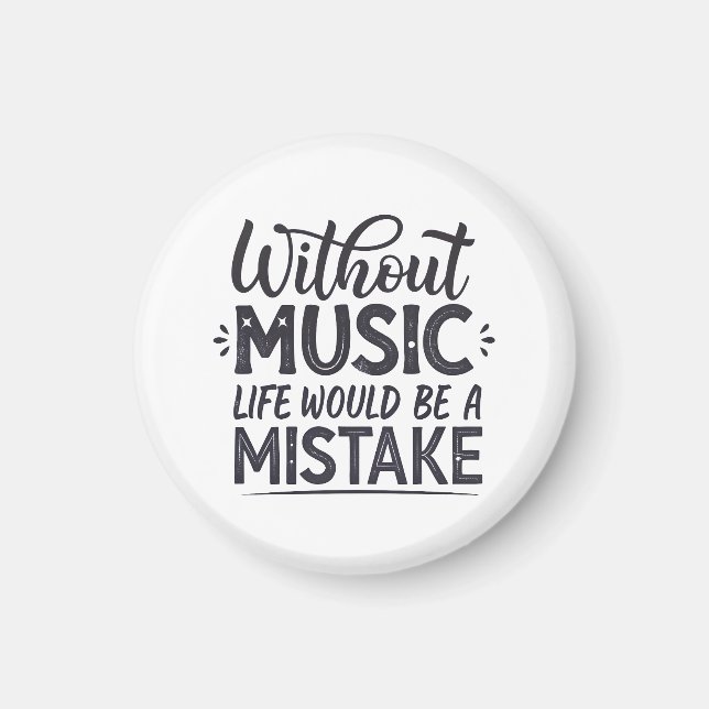 Imán Sin música la vida sería un error (Frente)