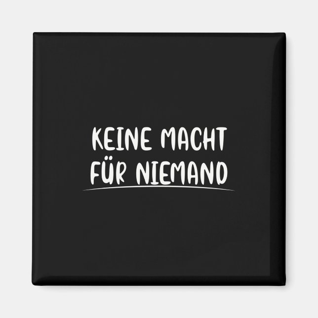 Imán Sin poder para nadie Política Protección ambiental (Frente)