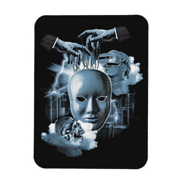 Imán Sin rostro - Diseño de calzado de Gótico técnico (Vertical)