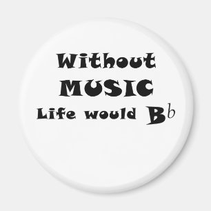 Imán Sin vida de la música B plano