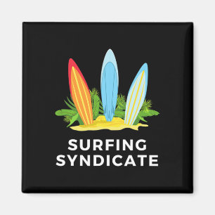 Imán Sindicato de surfistas Tabla de surf de verano de