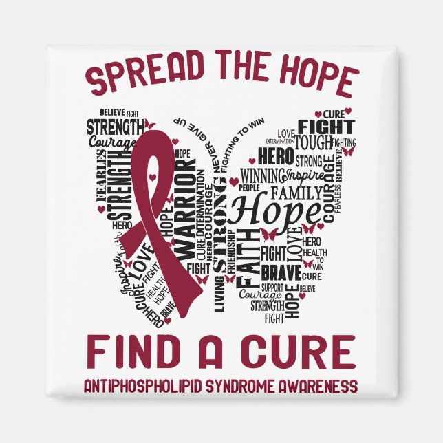Imán Síndrome Antifosfolípido Sensibilización Mes Ribbo (Frente)