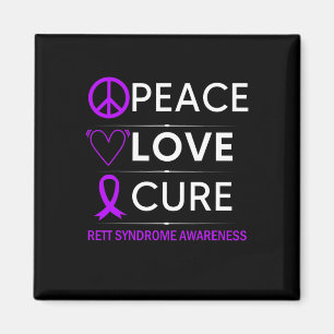 Imán Síndrome Conciencia Paz Amor Cure Cinta Púrpura