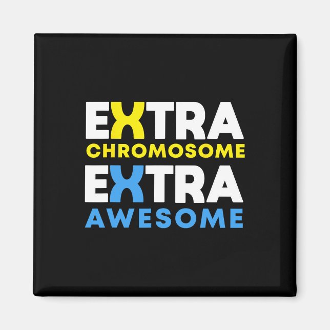 Imán Síndrome de Down Extra-Awesome Admiso (Frente)