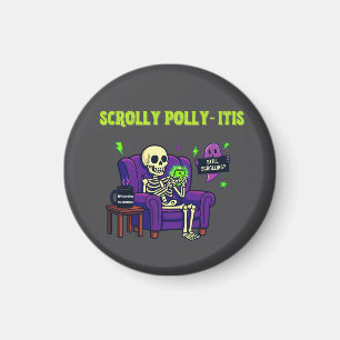 Imán Síndrome de Scrolly Polly: Doomscrolling divertido