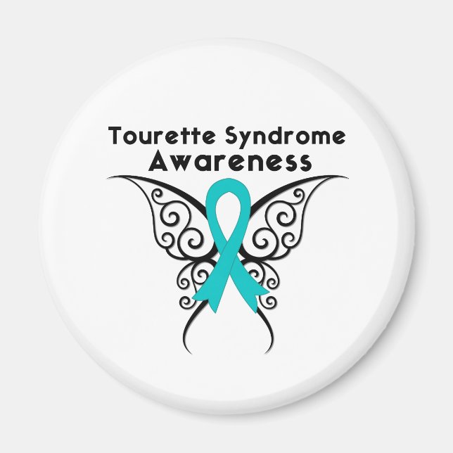 Imán Síndrome de Tourette Conciencia Tattoo Mariposa (Frente)