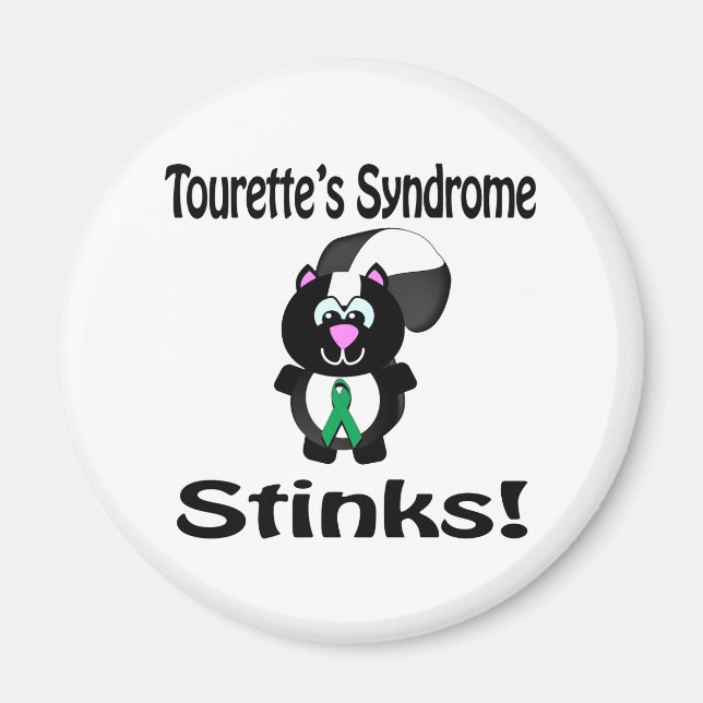 Imán Síndrome de Tourettes Apesta Diseño de Conciencia  (Frente)