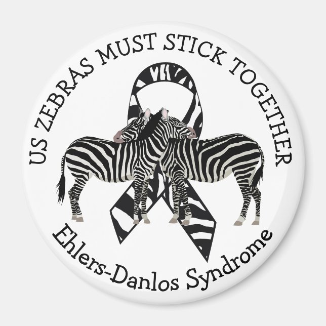 Imán Síndrome de Zebras EDS Ehlers-Danlos Magnet (Frente)