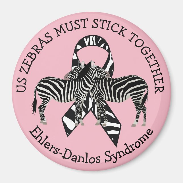 Imán Síndrome de Zebras EDS Ehlers-Danlos Magnet (Frente)