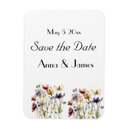 Imán Sinfonía de flores silvestres: arte acuático vibra