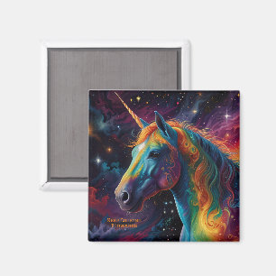 Imán Sinfonía de la Galaxia - Colorido caballo vibrante