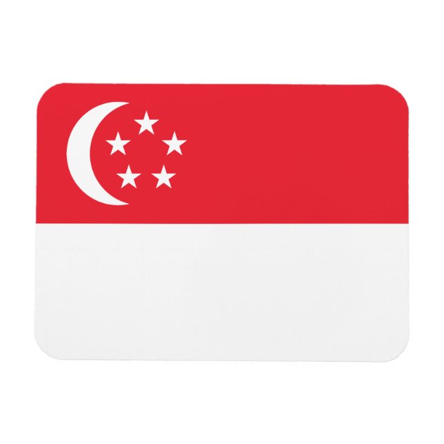 Imán Singapore Flag (Horizontal)