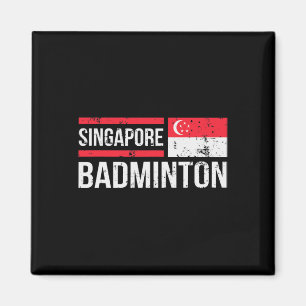 Imán Singapur Bandera de Badminton Raca deportiva Birdi