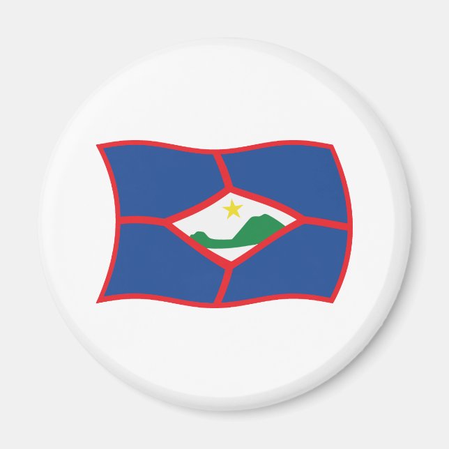 Imán Sint Eustatius Flag Magnet (Frente)