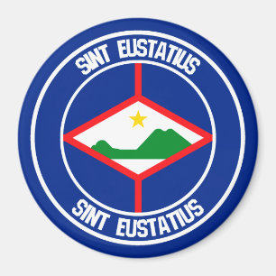 Imán Sint Eustatius Round Emblem
