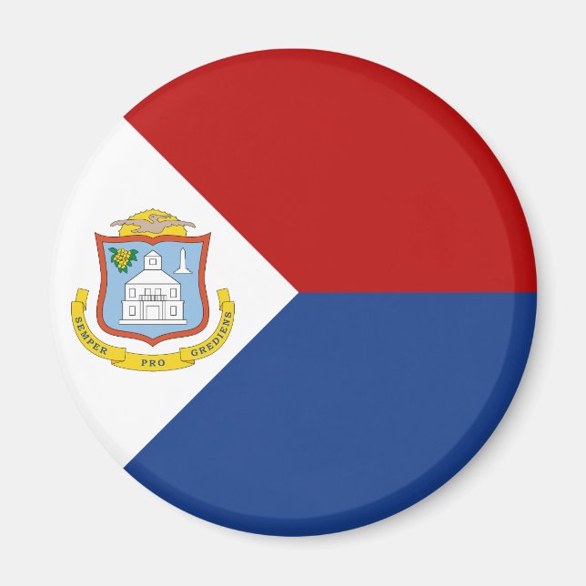 Imán Sint Maarten Flag (Frente)