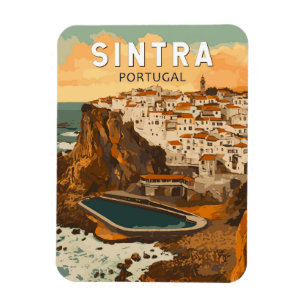 Imán Sintra Portugal Ilustracion Viajes de arte