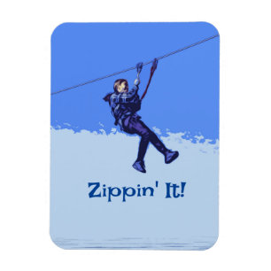 Imán ¡Sippin! - Zipline Rider