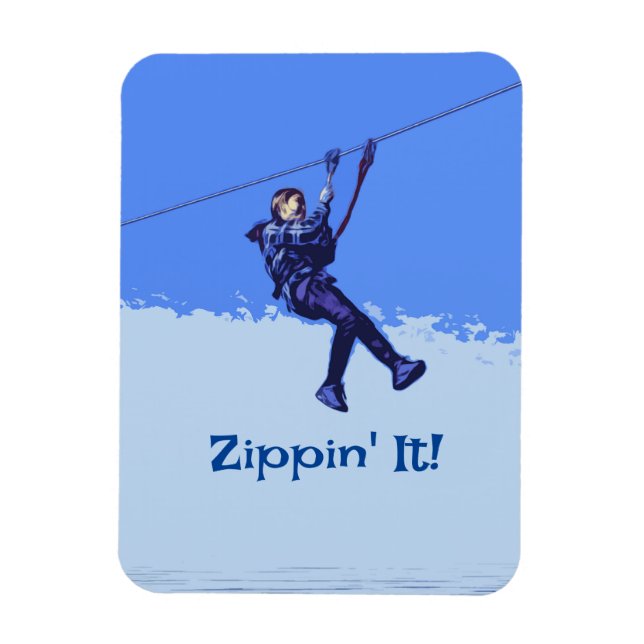 Imán ¡Sippin! - Zipline Rider (Vertical)